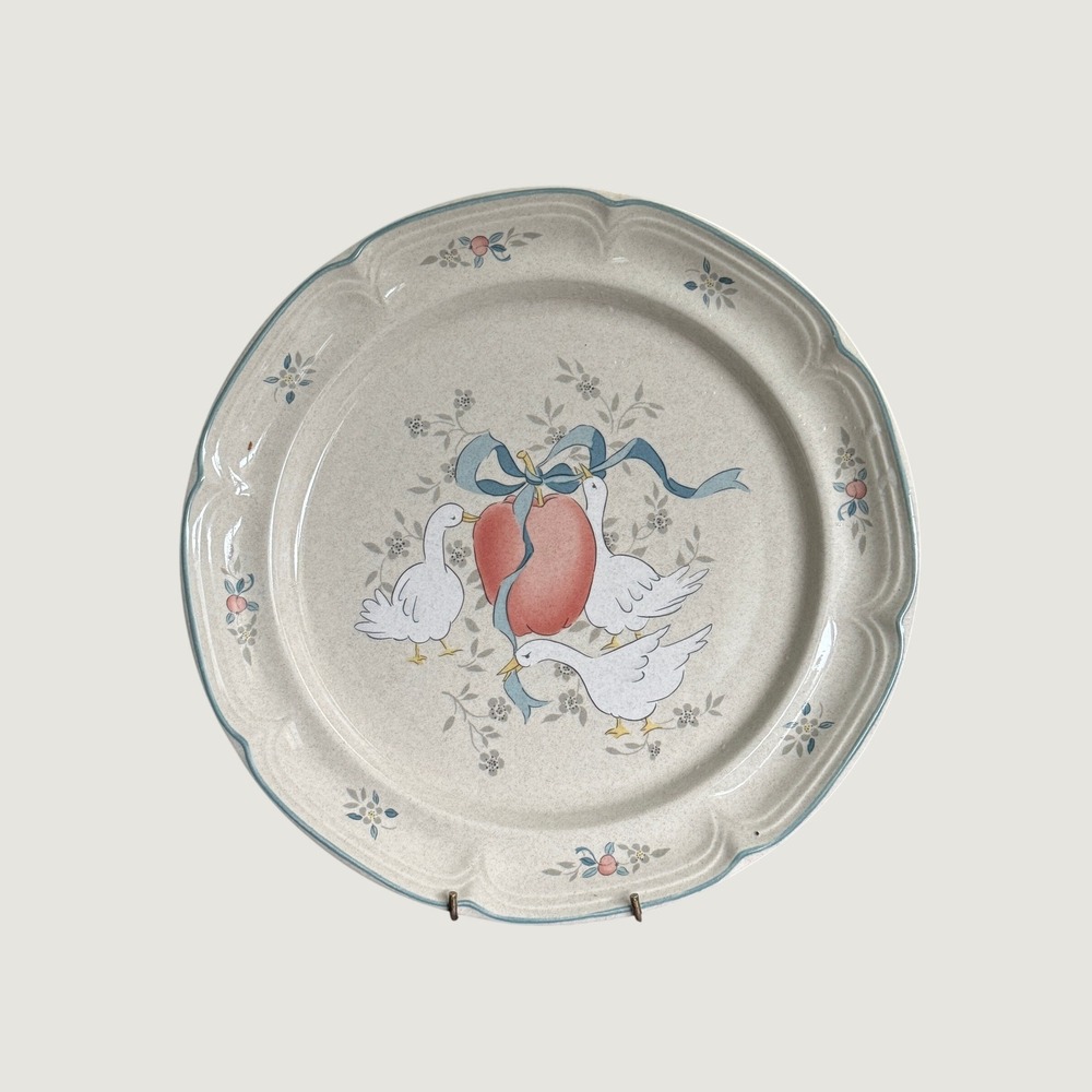 International China Company Marmalade 8868 Geese Apple 12" Round Platter Japan